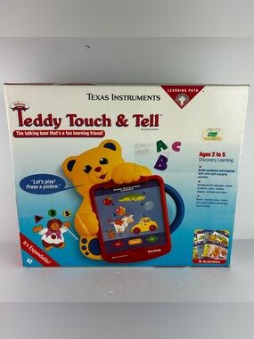 Teddy Touch & Tell Texas Instruments Vintage 1993